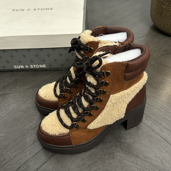 Sun + Stone Cookie Lace-Up Booties - Picture 6 of 8